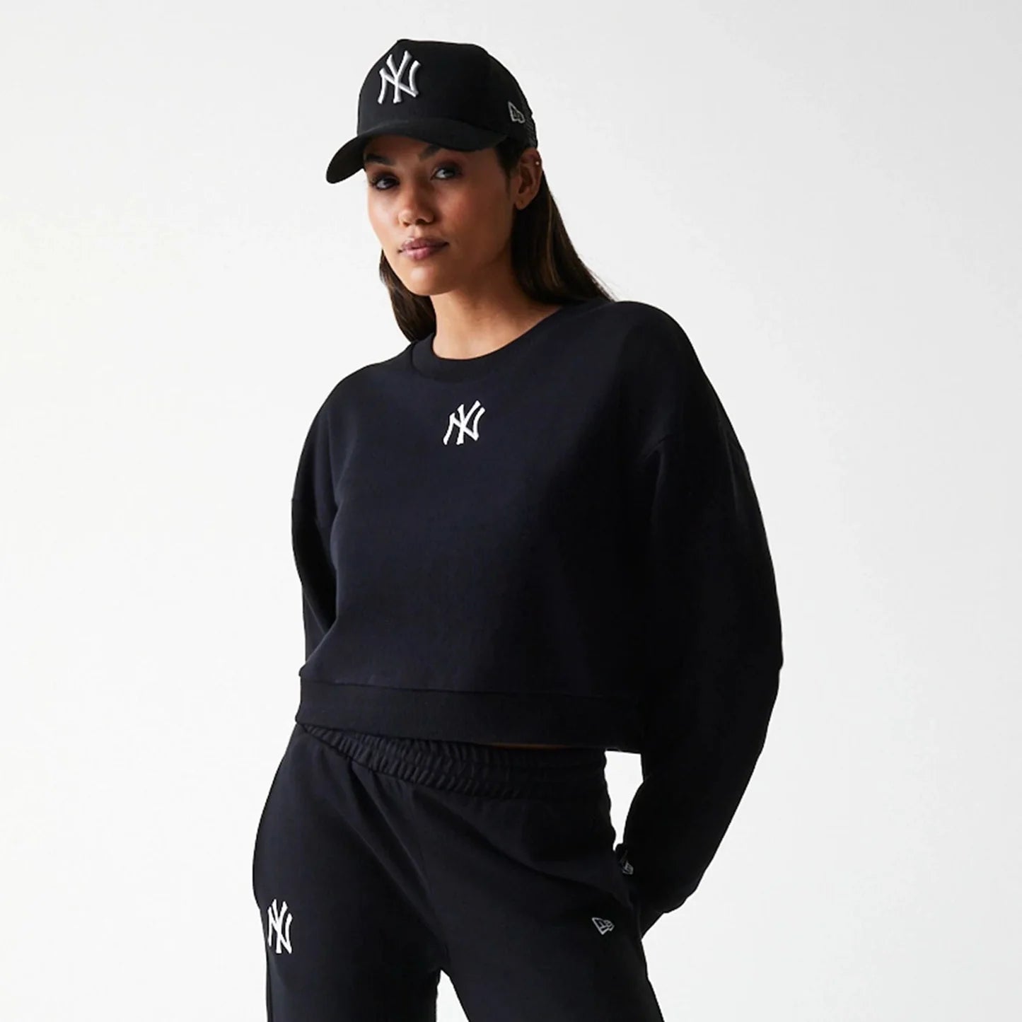 FELPA CROP NY YANKEES MLB ESSENTIAL MIDI