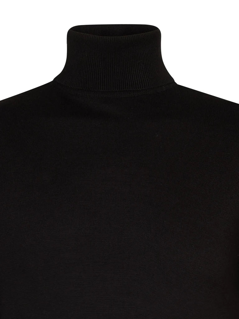 MAGLIONE UOMO A COLLO ALTO IN MAGLIA NERO PETROL INDUSTRIES – REGULAR FIT