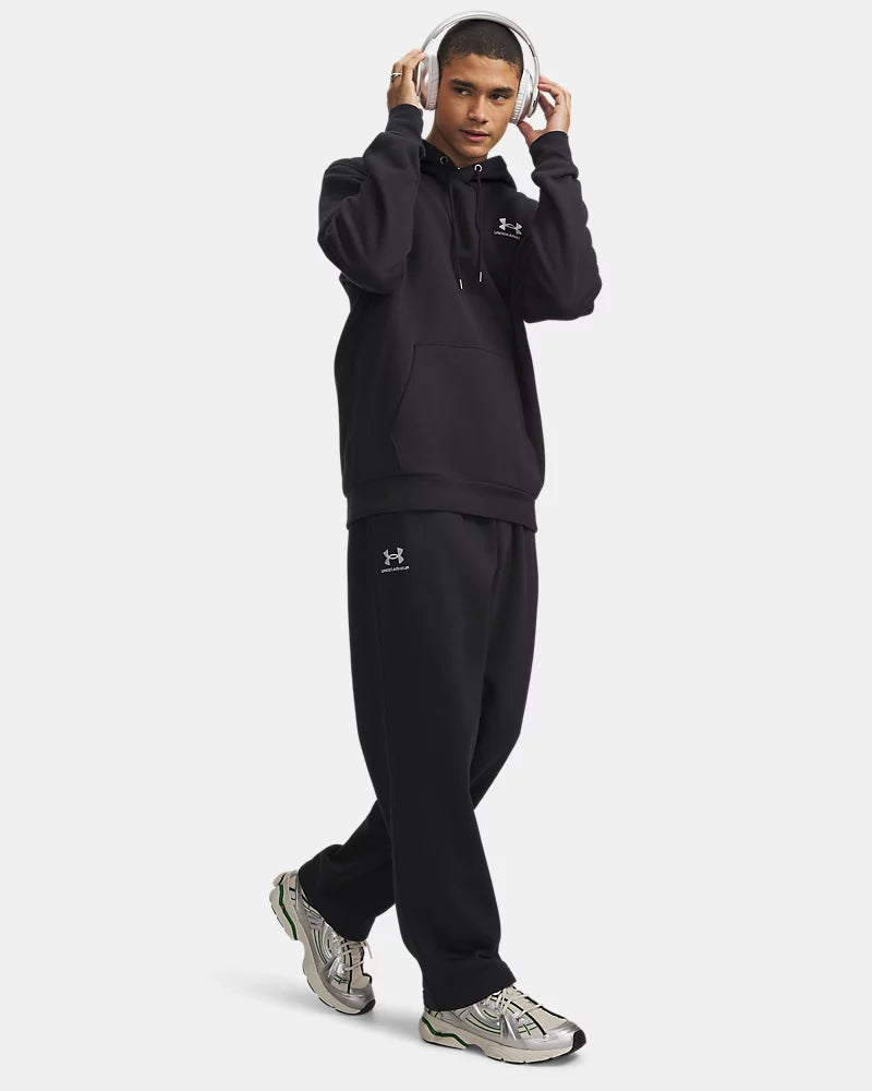 PANTALONI TUTA UOMO UNDER ARMOUR ICON FLEECE IN MISTO COTONE – NERO