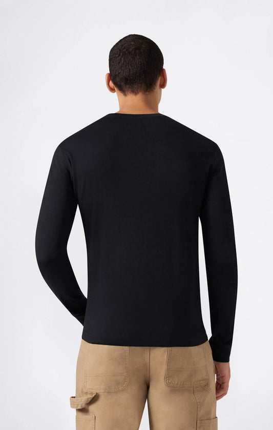 T-SHIRT UOMO CHAMPION ICONS MANICA LUNGA – NERO