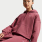 FELPA RAGAZZA NIKE STUDIO FLEECE CROP FULL ZIP – ROSA SMOKE