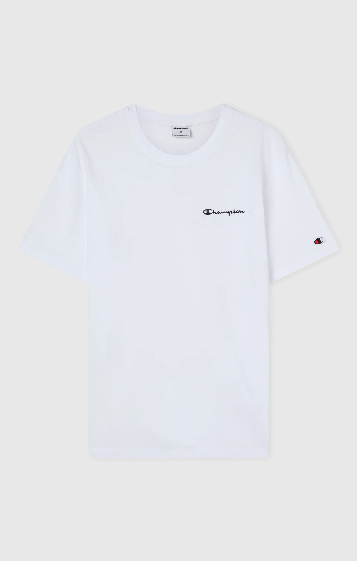 T-SHIRT UOMO CHAMPION ICONS LOGO RICAMATO – BIANCO
