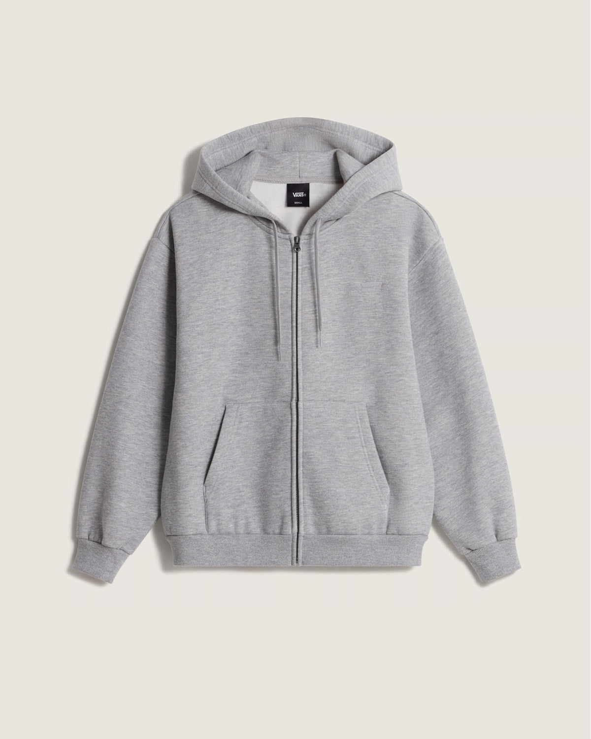 FELPA DONNA VANS SALTON CON CAPPUCCIO E ZIP – GRIGIO