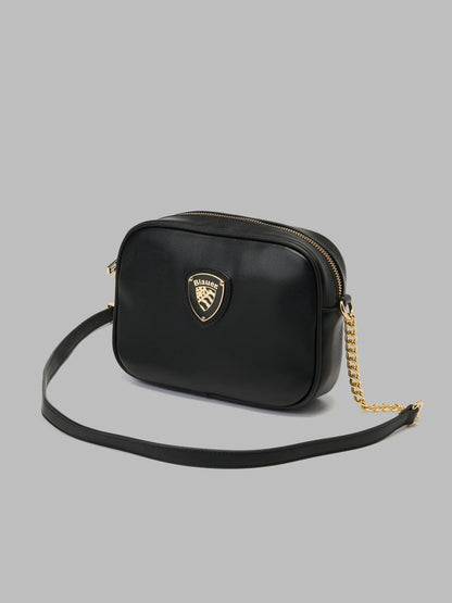 BORSA TRACOLLA DONNA BLAUER HIPS06 IN NYLON – NERO