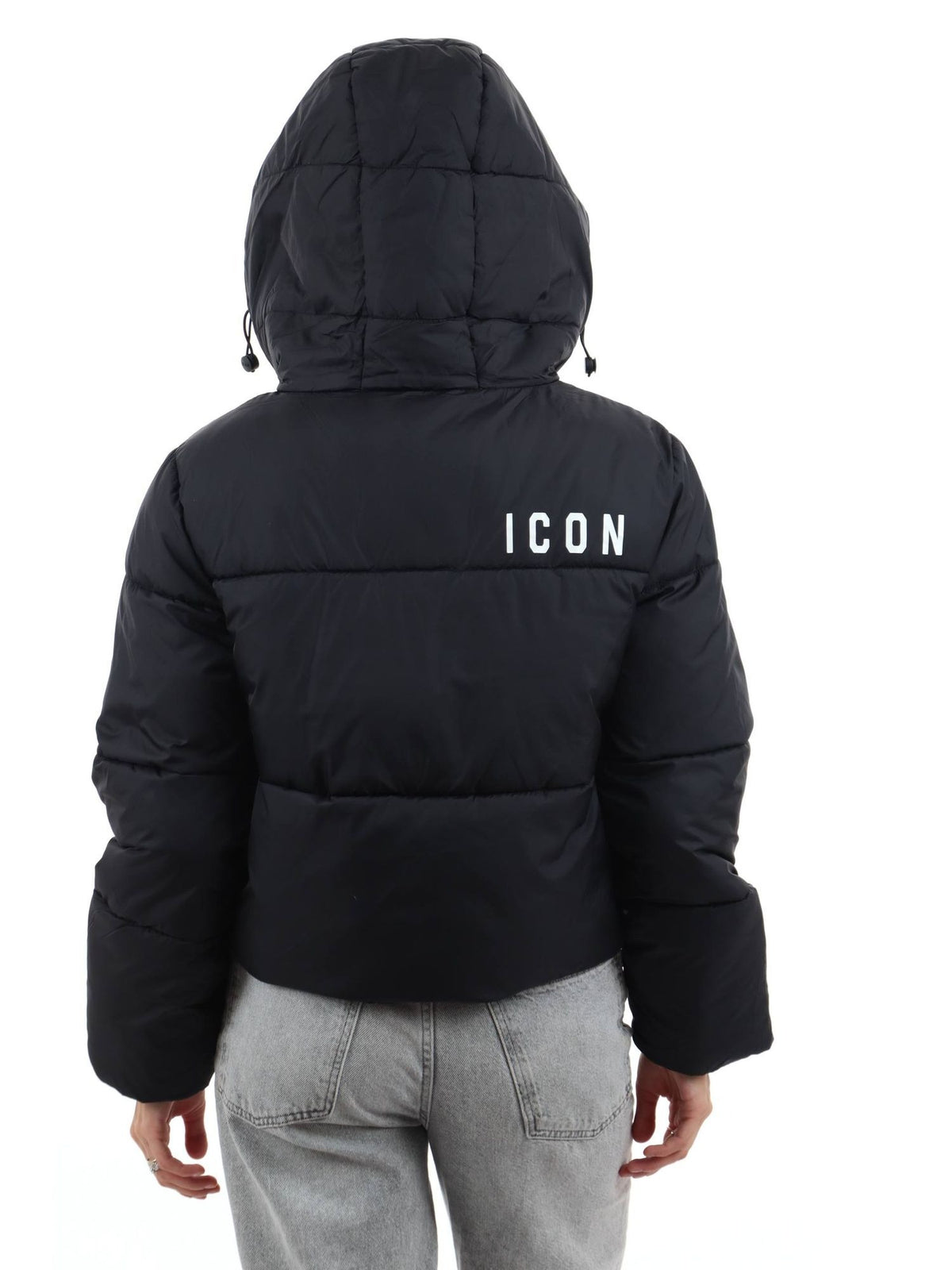 GIUBBOTTO DONNA ICON IMBOTTITO CON CAPPUCCIO – NERO