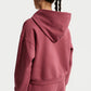 FELPA RAGAZZA NIKE STUDIO FLEECE CROP FULL ZIP – ROSA SMOKE