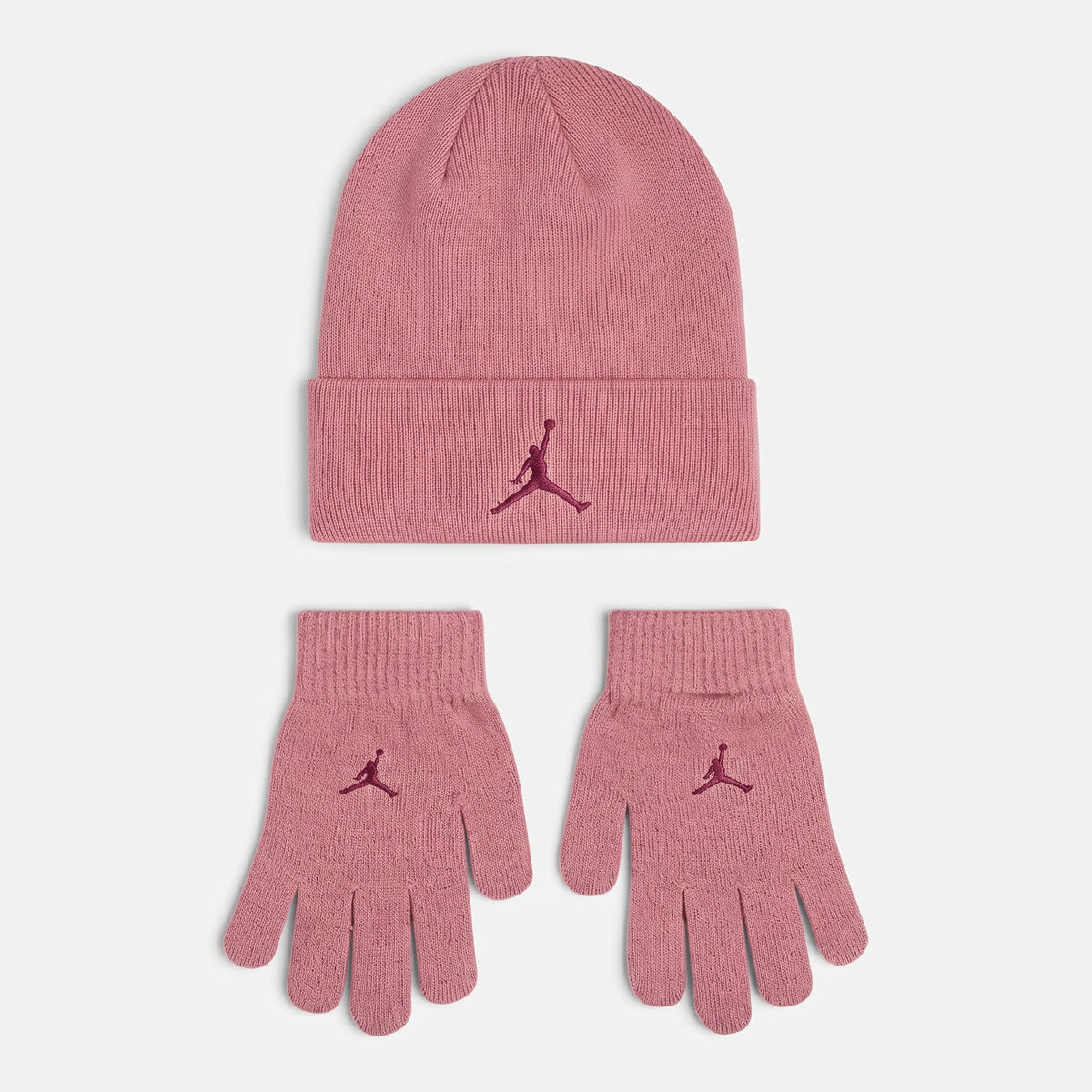 SET BAMBINA JORDAN ESSENTIALS CUFFIA E GUANTI – ROSA