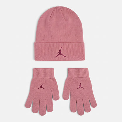 SET BAMBINA JORDAN ESSENTIALS CUFFIA E GUANTI – ROSA