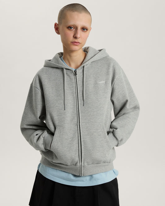 FELPA DONNA VANS SALTON CON CAPPUCCIO E ZIP – GRIGIO