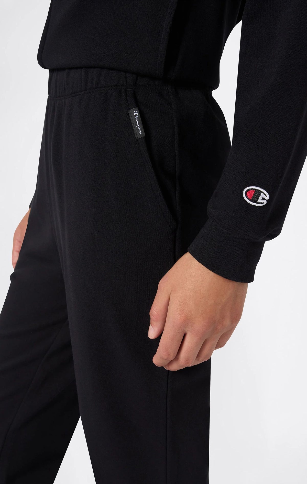TUTA DONNA CHAMPION FULL ZIP CAPPUCCIO FLARE – NERO