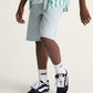 SHORT BOYS CHECK-5 BAGGY DENIM