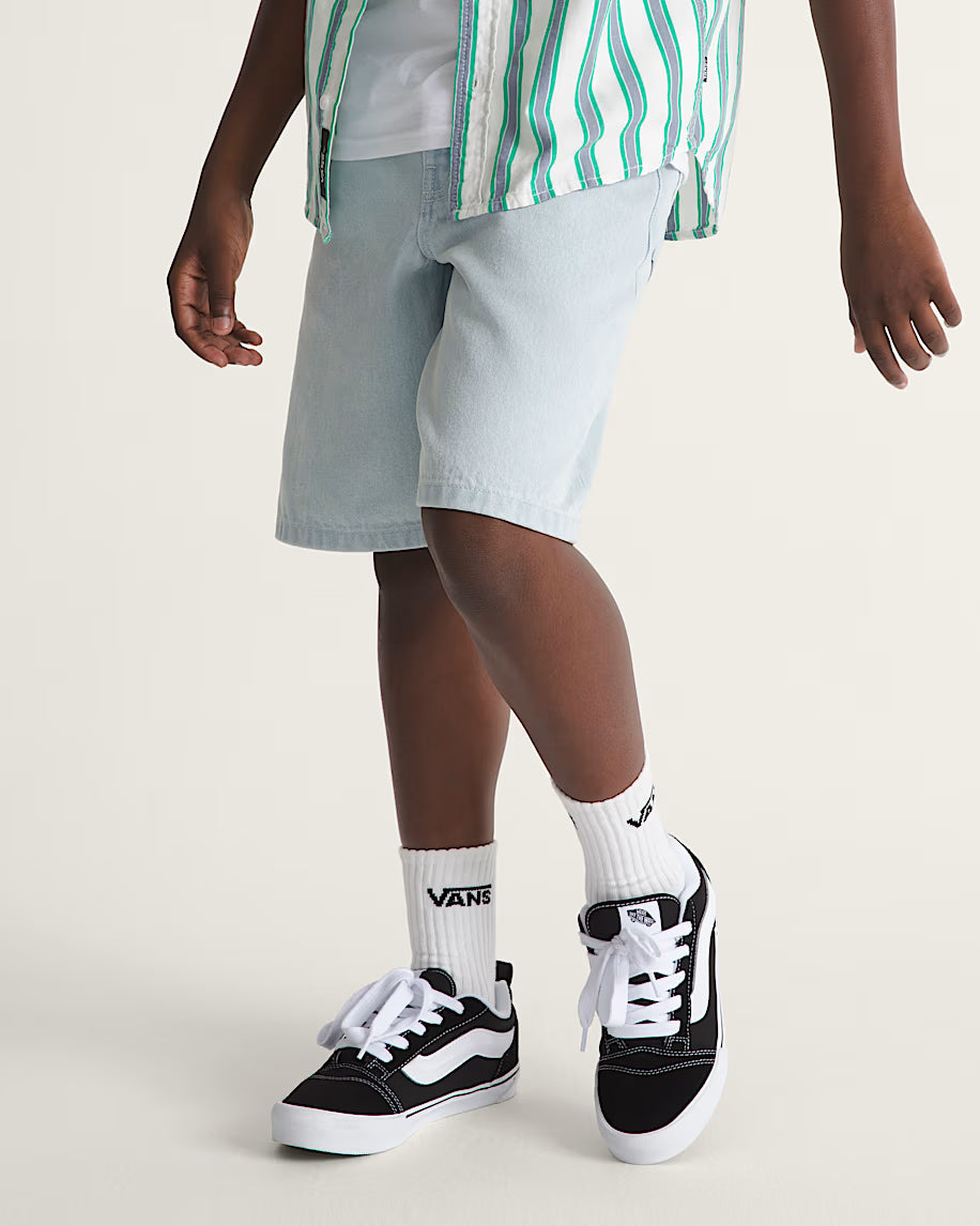 SHORT BOYS CHECK-5 BAGGY DENIM