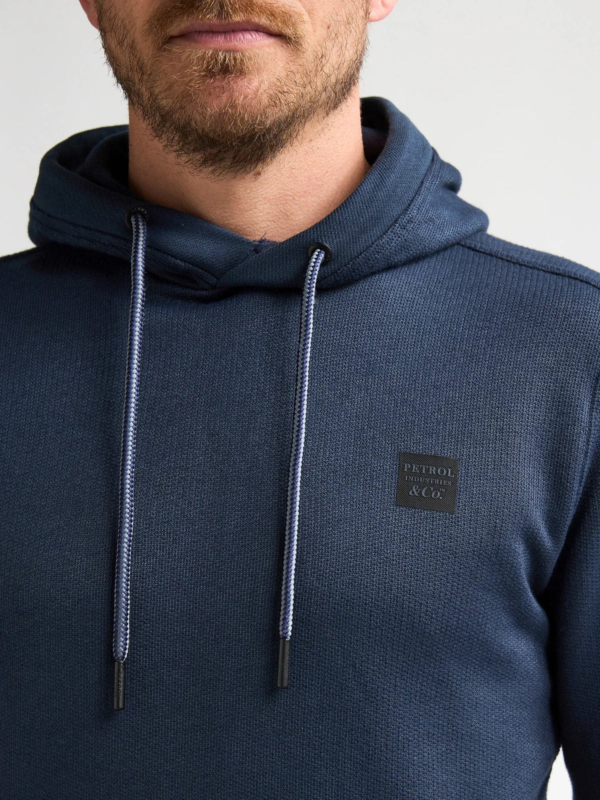 FELPA UOMO CON CAPPUCCIO IN COTONE BIOLOGICO PETROL INDUSTRIES REGULAR FIT