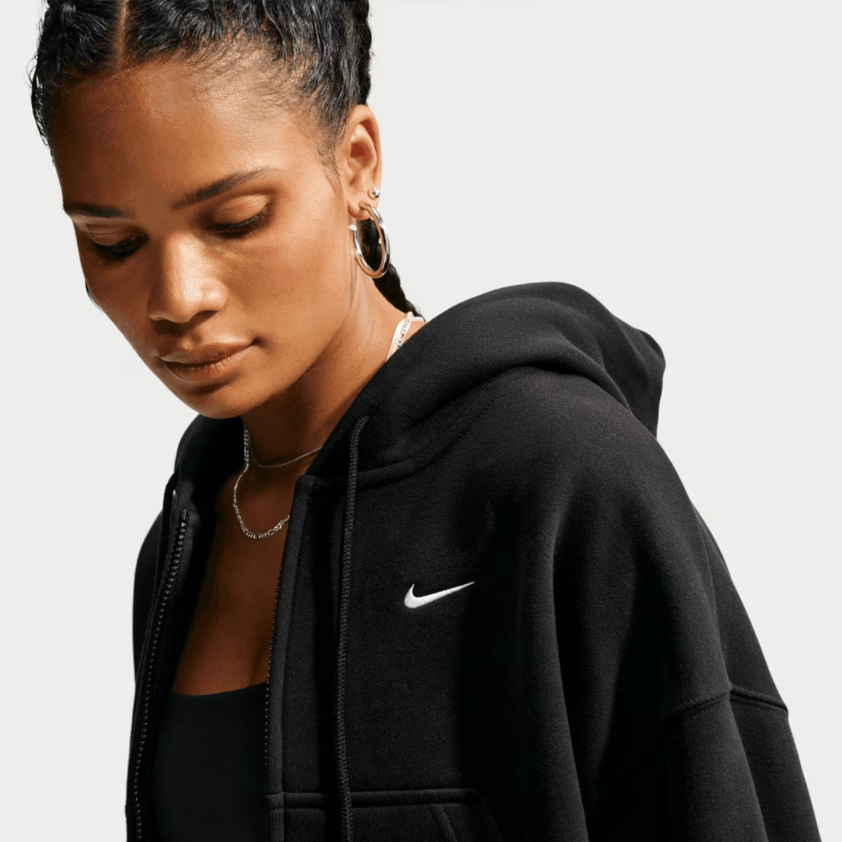 FELPA STUDIO OVERSIZED CROPPED FLEECE