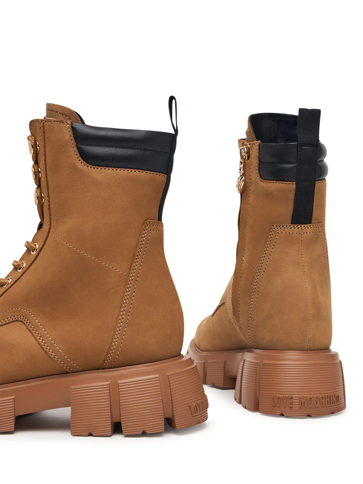 STIVALETTO DONNA LOVE MOSCHINO NABUK SCAMOSCIATO – MARRONE