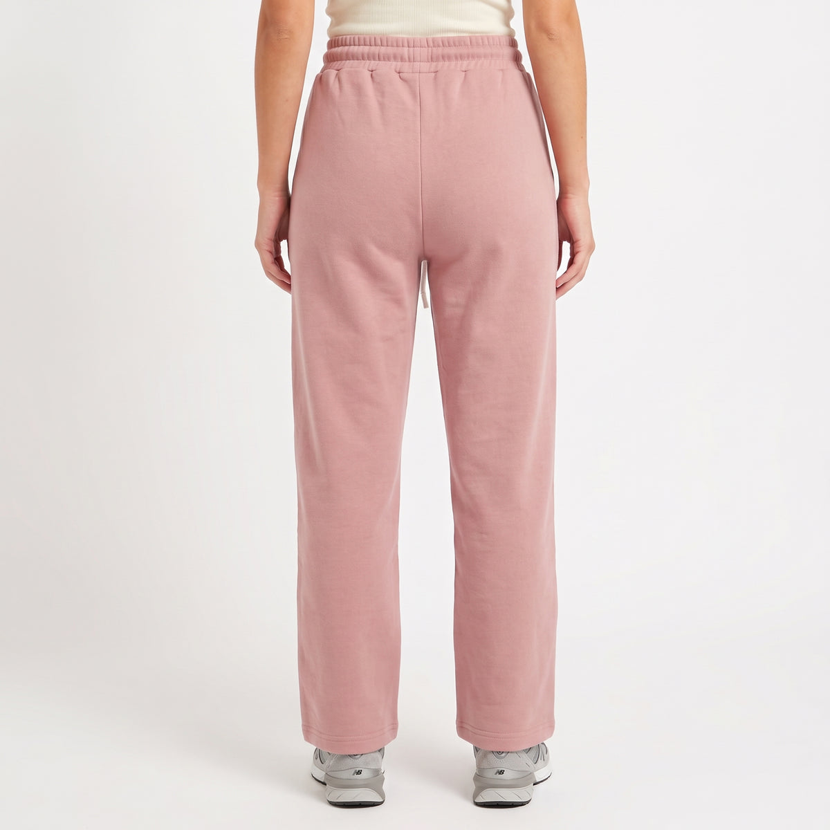 PANTALONE STRASS LOGO WIDE-LEG