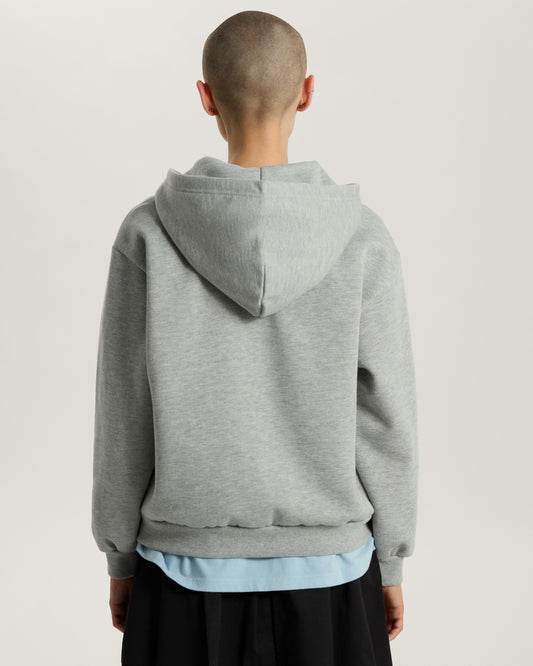 FELPA DONNA VANS SALTON CON CAPPUCCIO E ZIP – GRIGIO