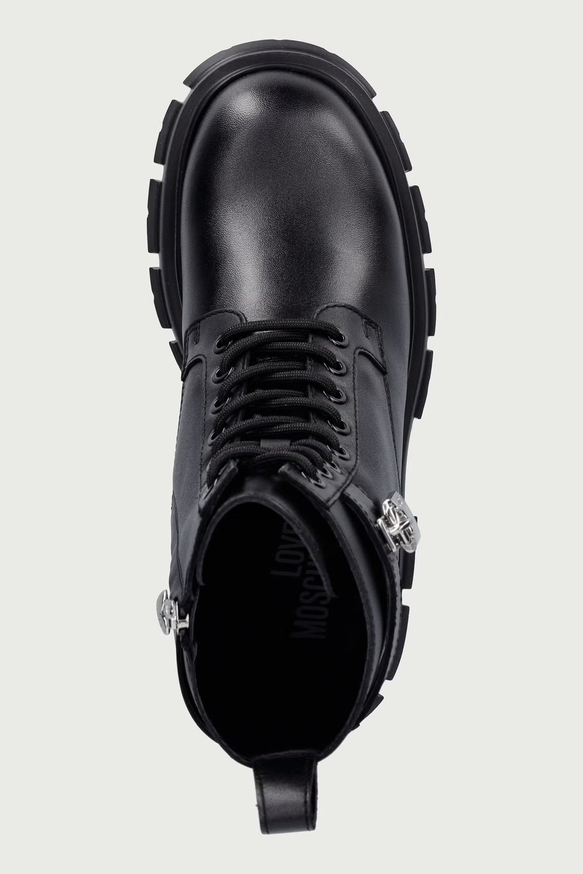 STIVALETTO DONNA MOSCHINO IN PELLE - NERO