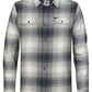 CAMICIA A QUADRI UOMO IN COTONE PETROL INDUSTRIES REGULAR FIT CON TASCHINI – ROYAL NAVY