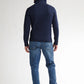 MAGLIONE UOMO IN MAGLIA CON MEZZA ZIP PETROL INDUSTRIES REGULAR FIT – ROYAL BLUE