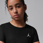 T-SHIRT RAGAZZA JORDAN JUMPMAN SPORT RIBBED – NERO
