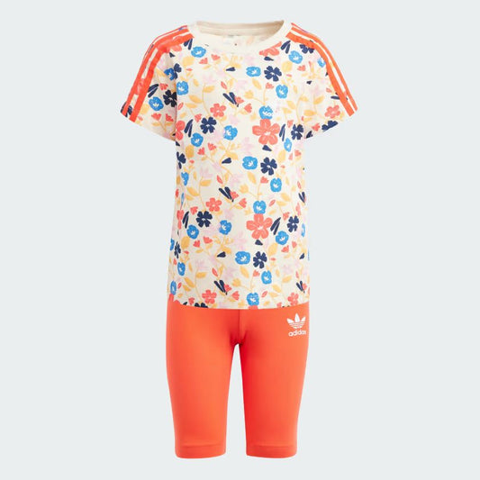 COMPLETO TODDLER FLORAL CYCLING SET