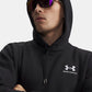FELPA CON CAPPUCCIO UOMO UNDER ARMOUR ICON FLEECE IN MISTO COTONE – NERO