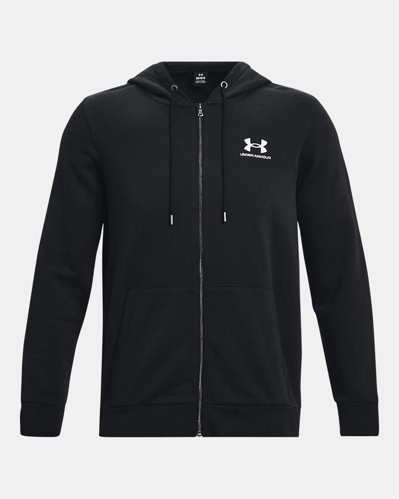 GIACCA FELPA UOMO UNDER ARMOUR ICON FLEECE IN MISTO COTONE – NERO