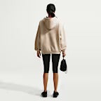 FELPA DONNA NIKE STUDIO FLEECE OVERSIZE CAPPUCCIO – BEIGE