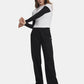 PANTALONI TUTA DONNA UNDER ARMOUR FLEECE GAMBA DRITTA CON SPACCO – NERO