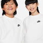 FELPA RAGAZZO NIKE CLUB FLEECE GIROCOLLO – BIANCO