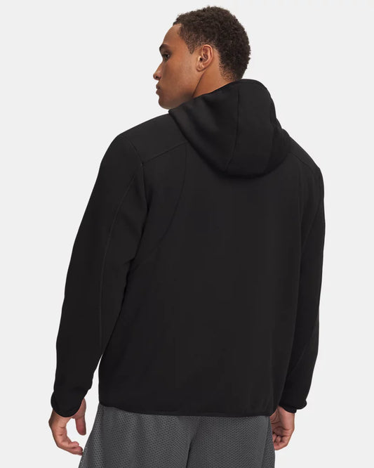 GIACCA CON CAPPUCCIO UOMO UNDER ARMOUR UNSTOPPABLE FLEECE – NERO