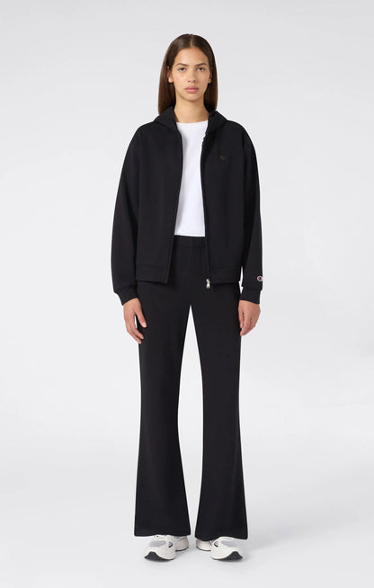 TUTA DONNA CHAMPION FULL ZIP CAPPUCCIO FLARE – NERO