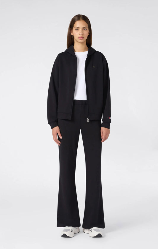 TUTA DONNA CHAMPION FULL ZIP CAPPUCCIO FLARE – NERO
