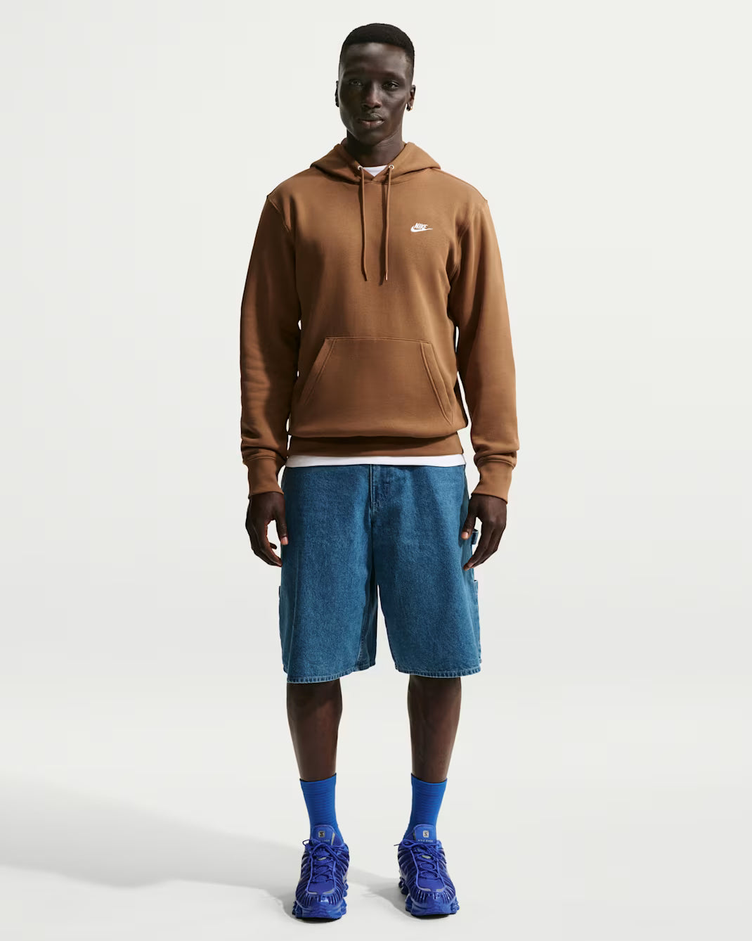 FELPA UOMO NIKE SPORTSWEAR CLUB FLEECE HOODIE – MARRONE