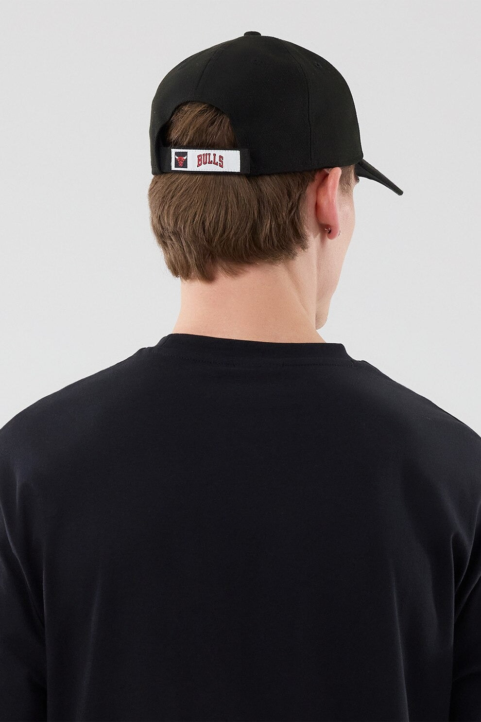 T-SHIRT OVERSIZE UOMO NEW ERA CHICAGO BULLS NBA LEAGUE EDITION TONAL – NERO