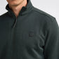 FELPA UOMO CON ZIP INTERA E COLLO ALTO IN COTONE BIOLOGICO PETROL INDUSTRIES – DEEP GREEN