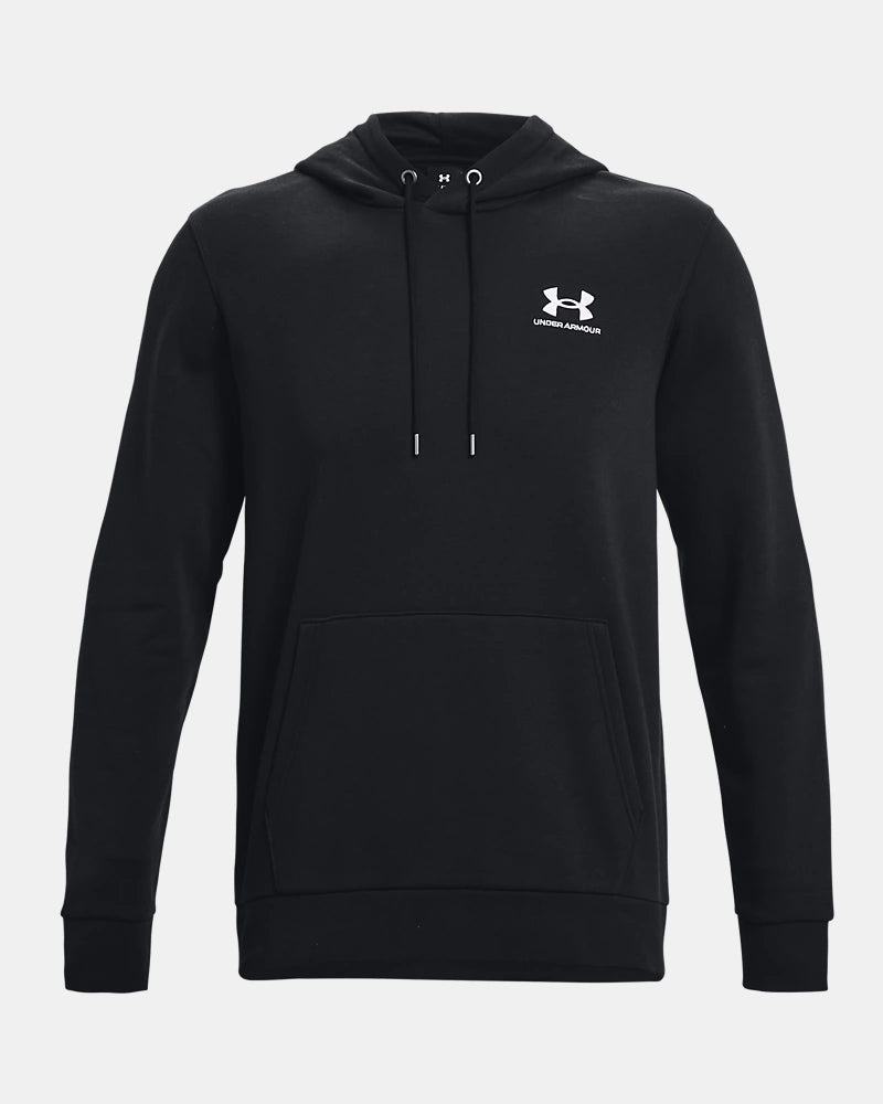 FELPA CON CAPPUCCIO UOMO UNDER ARMOUR ICON FLEECE IN MISTO COTONE – NERO