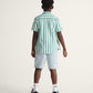 SHORT BOYS CHECK-5 BAGGY DENIM