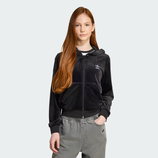 FELPA GIRLS VELOUR FULL ZIP