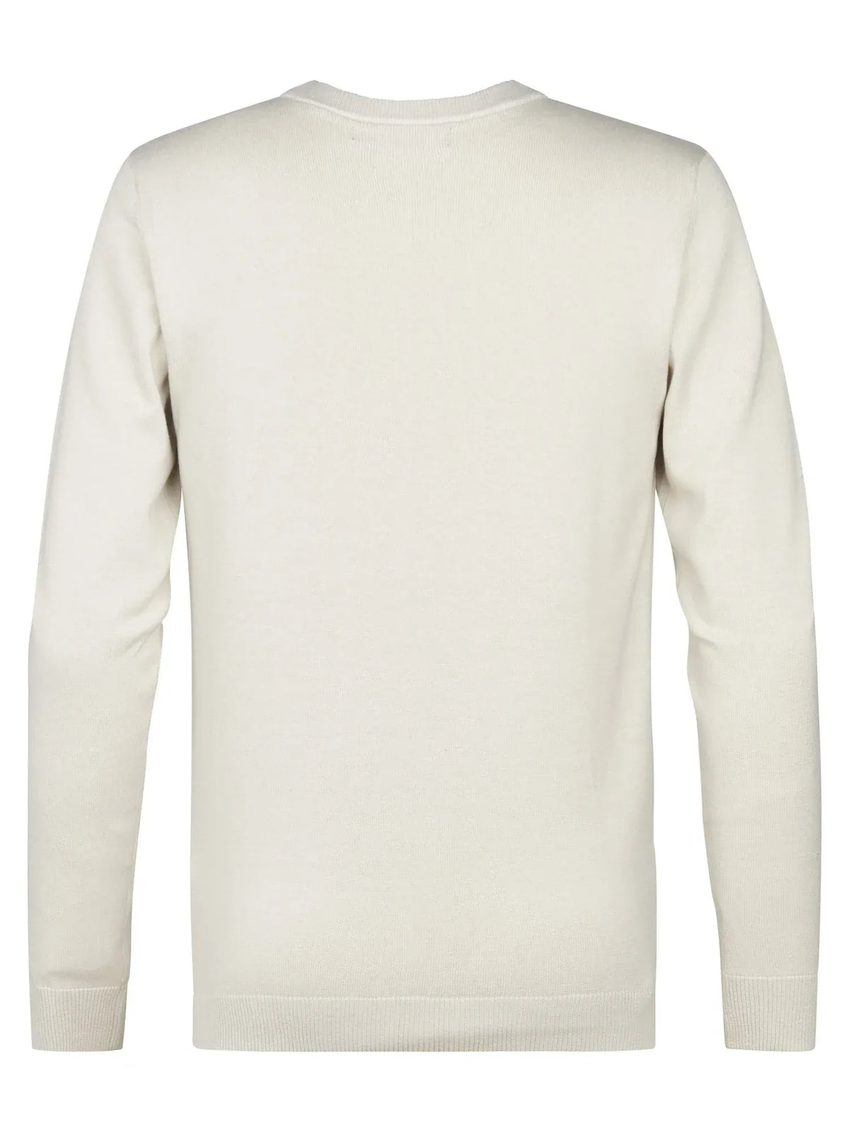 MAGLIONE UOMO GIROCOLLO IN MAGLIA FINE ANTIQUE WHITE MELEE PETROL INDUSTRIES – REGULAR FIT