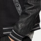 GIACCA BOMBER UOMO JUST CAVALLI MIX LEATHER – NERO
