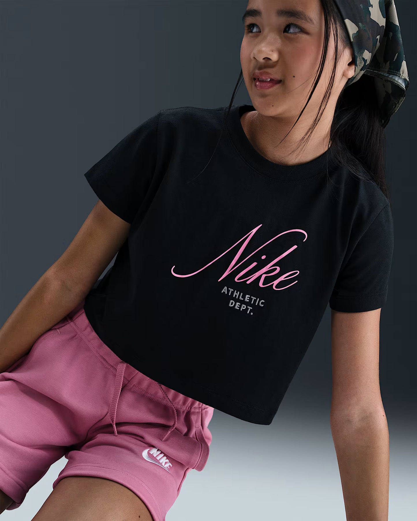 T-SHIRT GIRLS ATHLETIC CROPPED