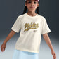 T-SHIRT GIRLS GOLD LOGO