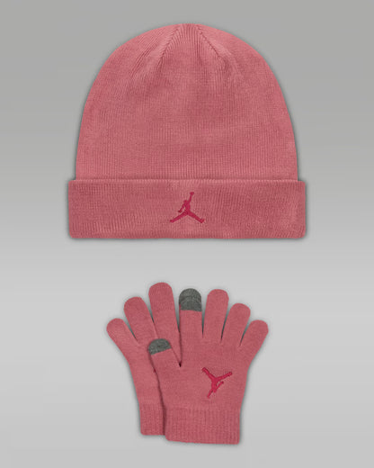 SET RAGAZZA JORDAN ESSENTIALS CUFFIA E GUANTI – ROSA