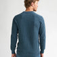 MAGLIA UOMO GIROCOLLO IN COTONE LEGGERO TESTURIZZATO PETROL INDUSTRIES REGULAR FIT – STORM BLUE