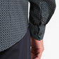 CAMICIA UOMO SLIM FIT IN COTONE ELASTICIZZATO PETROL INDUSTRIES – MICRO FANTASIA E ABBOTTONATURA NASCOSTA