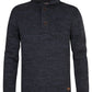 MAGLIONE UOMO A COLLO ALTO IN COTONE RICICLATO PETROL INDUSTRIES CON BOTTONI E ZIP – ROYAL NAVY