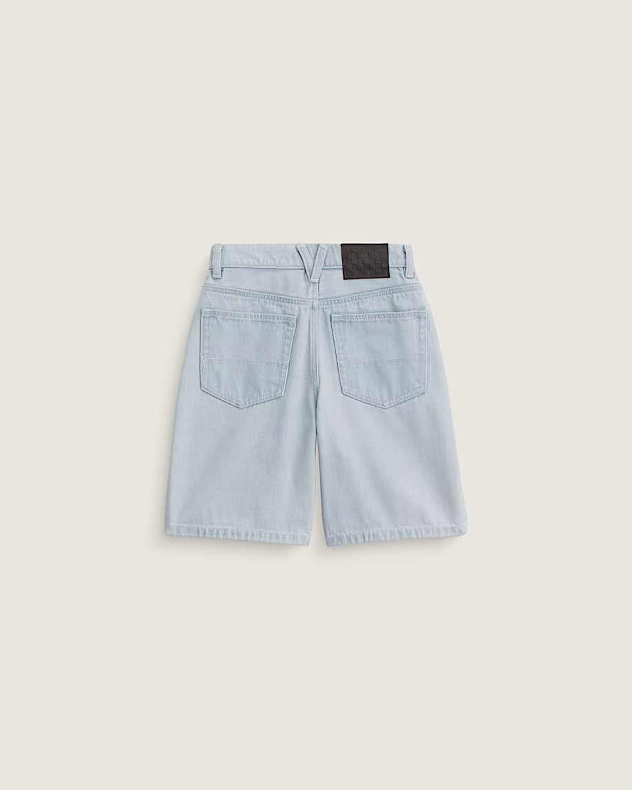 SHORT BOYS CHECK-5 BAGGY DENIM