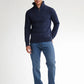 MAGLIONE UOMO IN MAGLIA CON MEZZA ZIP PETROL INDUSTRIES REGULAR FIT – ROYAL BLUE